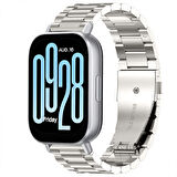 Redmi Watch 5 Active Redmi 5 Lite Uyumlu Kordon Kordon Paslanmaz Döküm Çelik Metal Baklalı Kordon