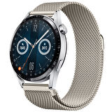 Huawei Watch GT3 46mm GT3 Pro 46mm Gt2 46mm Gt2 Pro 46mm Uyumlu Manyetik Milanese Loop Metal Kordon
