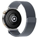 Huawei Watch GT5 Pro 42mm Uyumlu Manyetik Milanese Loop Metal Kordon 