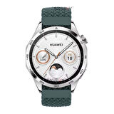 Sneezy Huawei Watch GT5 46mm İle Uyumlu 22mm Metal Klips Solo Fiberlink Örgü Kordon