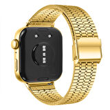 Huawei Watch Fit 3 İle Uyumlu Lux Correa Paslanmaz Metal Tokalı Kordon