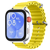 Huawei Watch Fit 3 İle Uyumlu Seaflex Ocean Tokalı Yumuşak Soft Silikon Kordon