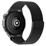 Huawei Watch GT4 46mm Uyumlu Manyetik Milanese Loop Metal Kordon 