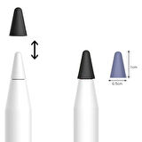 Apple Pencil 1-2 Nesil Pro USB-C Uyumlu Kalem Ucu Koruyucu Silikon Kılıf Ve Kutusu 8'li Mix Paket