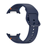 Samsung Galaxy Watch 8 Classic 47mm İle Uyumlu Metal Tokalı Spor Silikon Kordon