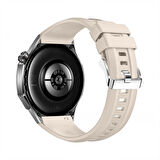 Huawei Watch Gt5 Pro 46mm İle Tam Uyumlu Kordon Metal Tokalı Yumuşak Silikon Kordon Kayış