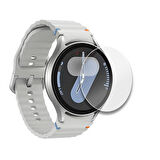 Samsung Watch 6 40mm Uyumlu Kolay Takılabilir Takma Aparatlı Temperli Cam Ekran Koruyucu 