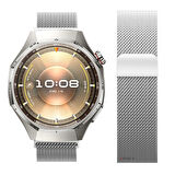 Huawei Watch GT6 Pro 46mm Uyumlu Manyetik Milanese Loop Metal Kordon 