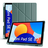 Redmi Pad SE 8.7 İnç Üçgen Katlanabilir Kalemlikli Dikey Standlı Akıllı Tablet Kılıfı