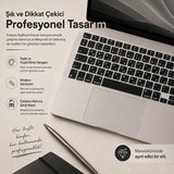 MacBook Air 15.3 İnç M2 M3 M4 M5 A2941 A3114 A3241 A3448 Uyumlu Arapça İngilizce Q Klavye Koruyucu