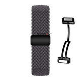 Sneezy Huawei Watch GT6 41mm İle Uyumlu FiberLink Manyetik Tokalı Kumaş Örgü Kordon