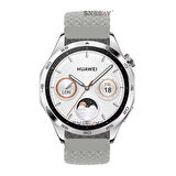 Sneezy Huawei Watch GT5 46mm İle Uyumlu 22mm Metal Klips Solo Fiberlink Örgü Kordon