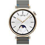 Huawei Watch GT4 41mm İle Uyumlu Dalga Desenli Tokalı Yumusaş Soft Silikon Kordon