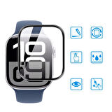 Apple Watch Series 10 42mm Uyumlu Polymer Temperli Nano 0.5 mm Watch Ekran Koruyucu