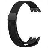 Sneezy Xiaomi Mi Band 8 Uyumlu Metal Hasır Kordon