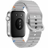 Huawei Watch Fit 5 Pro İle Uyumlu Dalga Desenli Tokalı Yumuşak Soft Silikon Kordon
