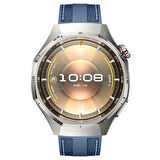 Sneezy Huawei Watch GT6 Pro 46mm ile Uyumlu Metal Tokalı Dikiş Detaylı Şık Dokuma Silikon Kordon