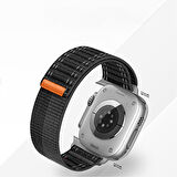 Apple Watch Uyumlu 44 45 46mm Utra 49mm Fabric Spor Yumuşak Kumaş Kordon Seri 2 3 4 5 6 Se 7 8 9 10