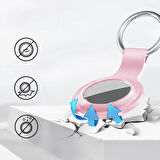 Apple AirTag Uyumlu Silikon Koruyucu Anahtarlık Arkası Kapalı Düşmez Yıkanabilir