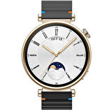 Huawei Watch GT4 41mm İle Uyumlu Dalga Desenli Tokalı Yumusaş Soft Silikon Kordon