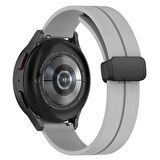 Huawei Watch GT5 46mm Uyumlu Kordon Manyetik Tokalı Yumuşak Soft Silikon Kordon