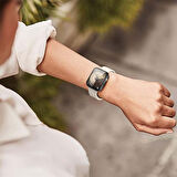 Apple Watch 41MM 7-8-9 SE Seri Uyumlu Starlight 360 Derece Koruma ve Temperli Cam Ekran Koruyucu