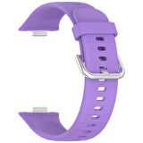 Huawei Watch Fit 4 Fit 4 Pro İle Uyumlu Metal Tokalı Yumusaş Soft Silikon Kordon Kayış