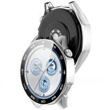 Huawei Watch GT5 46mm Kasa Uyumlu Kılıf Sert PC Kasa ve Ekran Koruyucu Kılıf