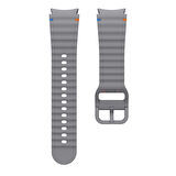 Samsung Galaxy Watch 5 40mm-44mm İle Uyumlu Metal Tokalı Dalgalı Spor Silikon Kordon