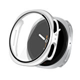 Samsung Galaxy Watch 8 40mm Uyumlu Kılıf Sert PC Kasa ve Ekran Koruyucu Kılıf