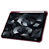 Apple iPad Air 10.9'' 2022/2020 Uyumlu Üçgen Katlanabilir Kalem Şarj Bölmeli Standlı Kılıf