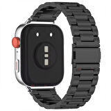 Redmi Watch 4 İle Uyumlu Kordon Kordon Paslanmaz Döküm Çelik Metal Baklalı Kordon
