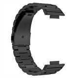 Redmi Watch 4 İle Uyumlu Kordon Kordon Paslanmaz Döküm Çelik Metal Baklalı Kordon