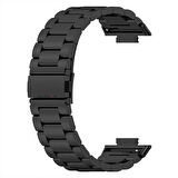Redmi Watch 4 İle Uyumlu Kordon Kordon Paslanmaz Döküm Çelik Metal Baklalı Kordon