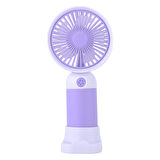 Sevimli Karakter Desenli Sessiz USB Şarjlı Mini Fan Kalemtraşlı, Taşınabilir Masaüstü Fan