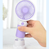 Sevimli Karakter Desenli Sessiz USB Şarjlı Mini Fan Kalemtraşlı, Taşınabilir Masaüstü Fan