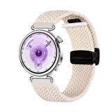 Sneezy Huawei Watch GT6 41mm İle Uyumlu FiberLink Manyetik Tokalı Kumaş Örgü Kordon