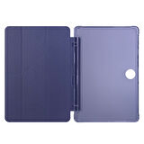 Honor Pad 9 Kılıf Üçgen Katlanabilir Pu Deri Kapaklı Kalemlikli Dikey Standlı Akıllı Tablet Kılıfı