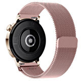 Huawei Watch GT3 42mm GT2 42mm Uyumlu Kordon Manyetik Milanese Loop Metal Kordon 