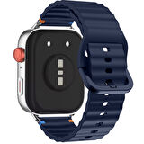 Redmi watch 5 Lite 5 Active İle Uyumlu Dalga Desenli Tokalı Yumusaş Soft Silikon Kordon