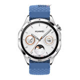 Sneezy Huawei Watch GT5 46mm İle Uyumlu 22mm Metal Klips Solo Fiberlink Örgü Kordon