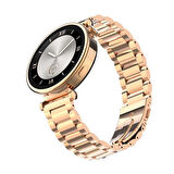 Huawei Watch Gt5 41mm İle Uyumlu Ironweft Paslanmaz Döküm Çelik Metal Kordon