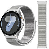 Samsung Galaxy Watch 4 5 6 7 Seri 40 42 43 44 46 47mm Cırt Cırtlı Yumuşak Spor Kumaş Örgü Kordon