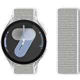 Samsung Galaxy Watch 4 5 6 7 Seri 40 42 43 44 46 47mm Cırt Cırtlı Yumuşak Spor Kumaş Örgü Kordon