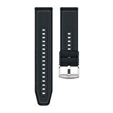 Sneezy Huawei Watch GT5 41mm İle Uyumlu Dikiş Desenli Metal Tokalı Dokuma Silikon Kordon
