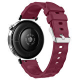 Sneezy Huawei Watch GT5 41mm İle Uyumlu SoftFlex Metal Tokalı Spor Silikon Akıllı Saat Kordonu