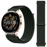 Huawei Watch GT3 42mm GT2 42mm İle Uyumlu Ayarlanabilir Cırt Cırtlı Yumuşak Spor Kumaş Örgü Kordon
