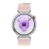 Sneezy Huawei Watch GT6 41mm İle Uyumlu FiberLink Manyetik Tokalı Kumaş Örgü Kordon