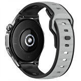 Huawei Watch GT6 Pro 46mm İle Uyumlu Çift Renkli Spor Silikon Kordon Nefes Alabilir Konforlu
