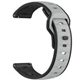 Huawei Watch GT6 Pro 46mm İle Uyumlu Çift Renkli Spor Silikon Kordon Nefes Alabilir Konforlu